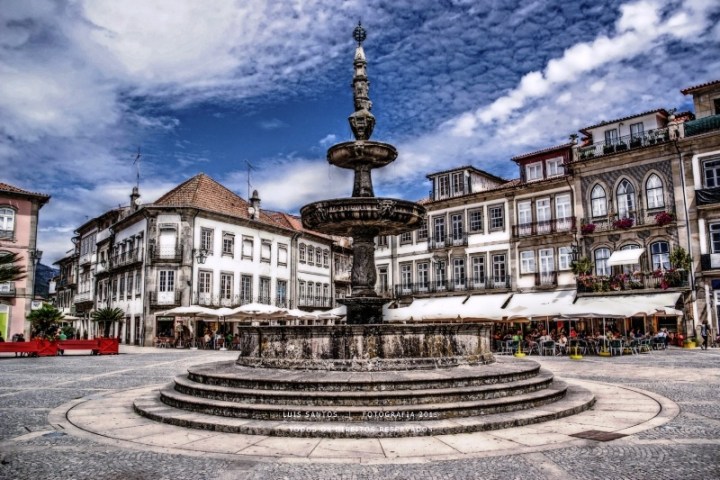A square in Ponte Lima